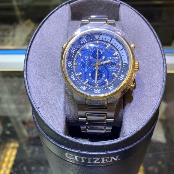 Citizen Other - Brand new blue citizen eco drive watch for men